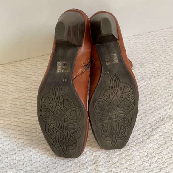 Luca Ferri Women’s Brown Leather Heel Boot Size 41 NWOT - Picture 10 of 16